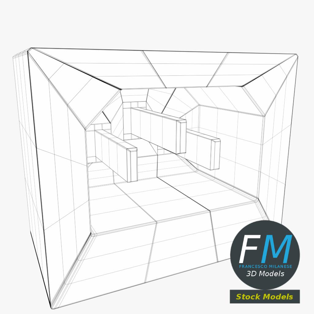 3D-Modell - Stromeingangsbuchse - 07