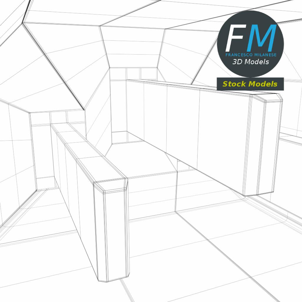 3D-Modell - Stromeingangsbuchse - 08