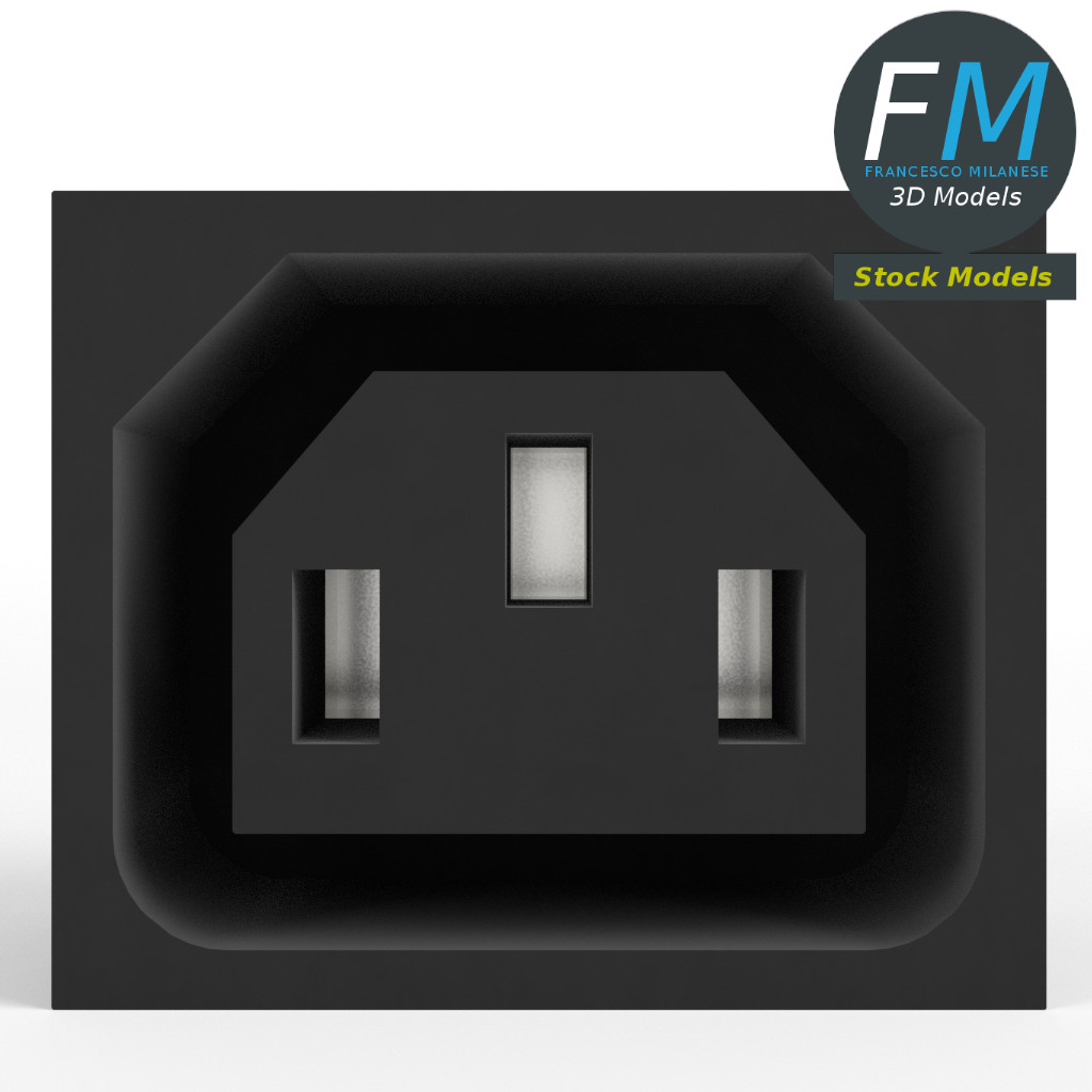 3D-Modell - Steckdose - 03