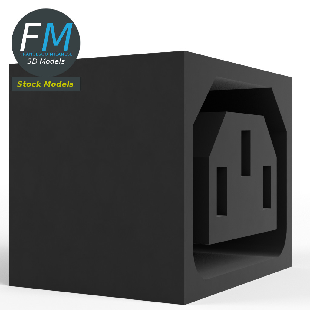 3D-Modell - Steckdose - 04