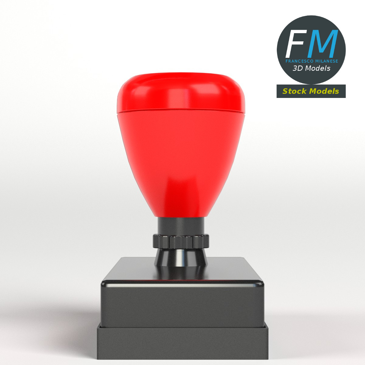 3D-Modell - Vorgetränkter Gummistempel - 04