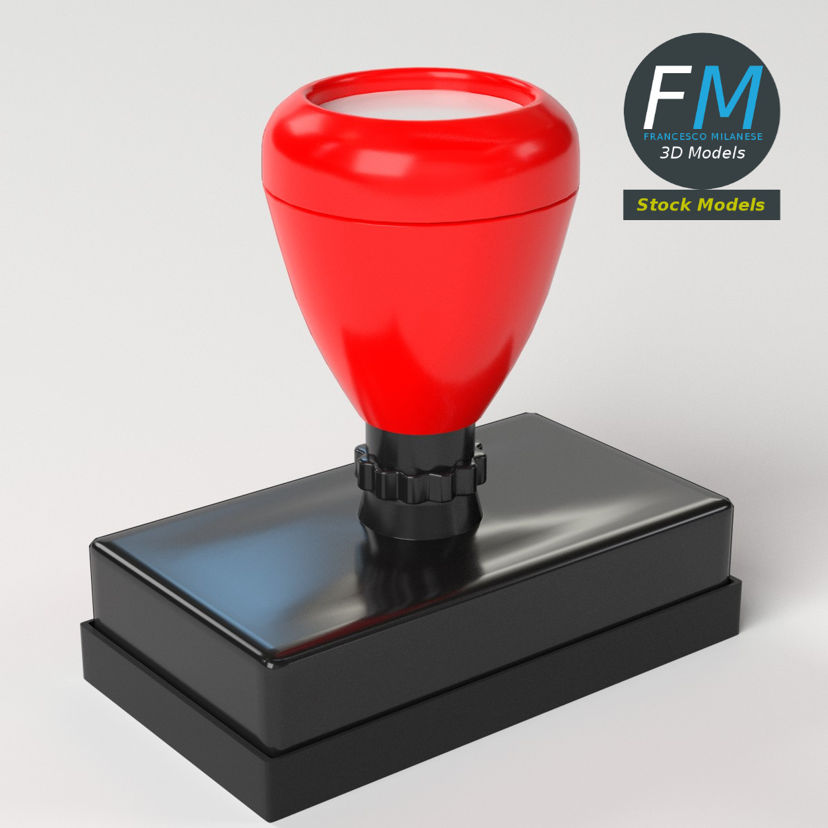 3D-Modell - Vorgetränkter Gummistempel - 05