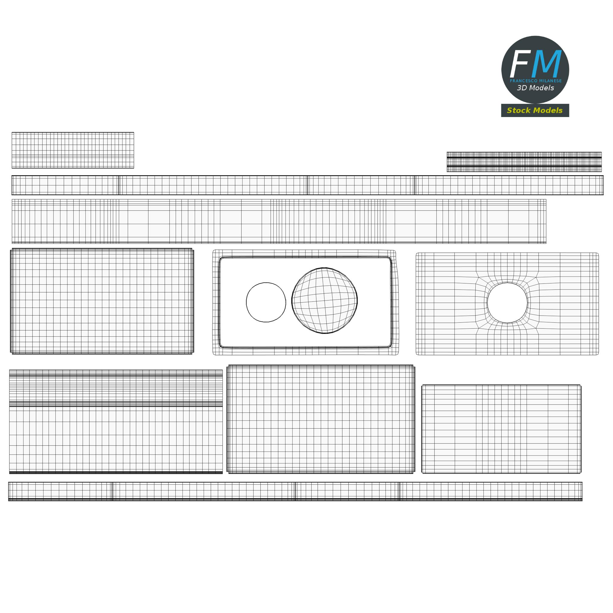 3D-Modell - Vorgetränkter Gummistempel - 11 3D-Modell - Vorgetränkter Gummistempel - 11