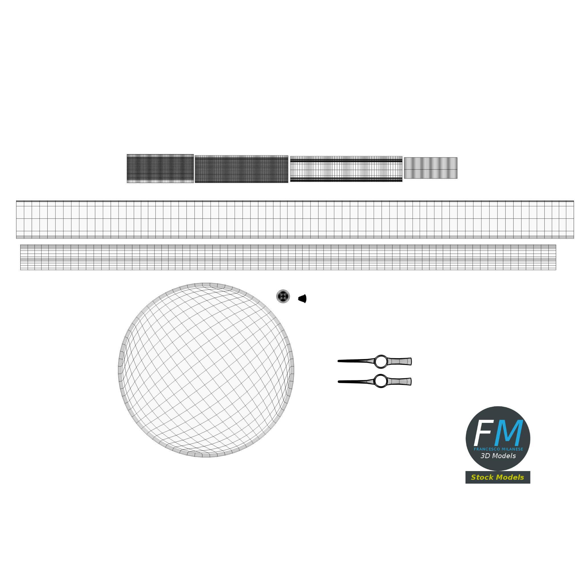 3D-Modell - Analoges Druckmessgerät - 11