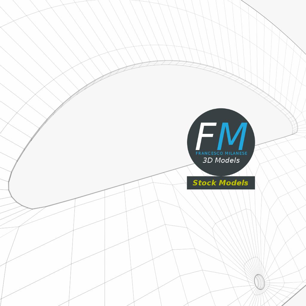 3D-Modell - Halbkreis-Winkelmesser - 08