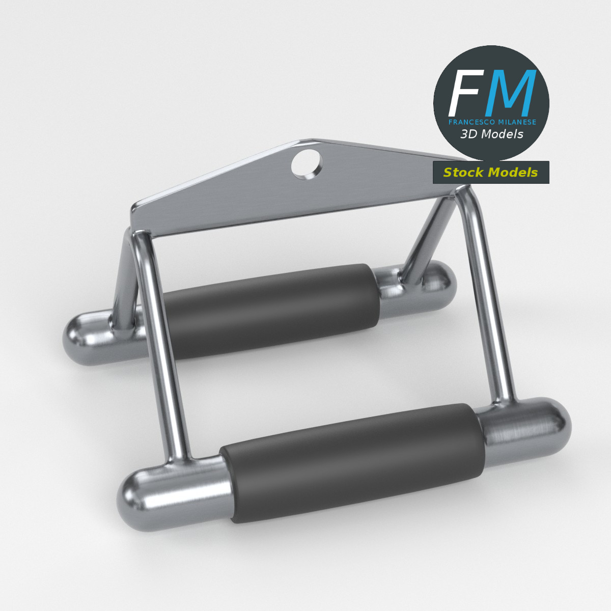 3D-Modell - Kabelzuggriff für Fitnessgeräte - 02