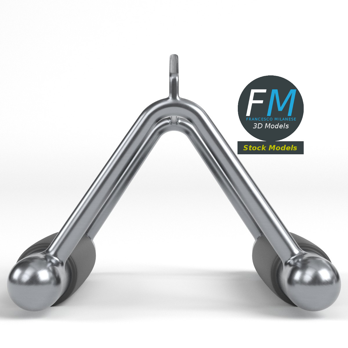 3D-Modell - Kabelzuggriff für Fitnessgeräte - 04