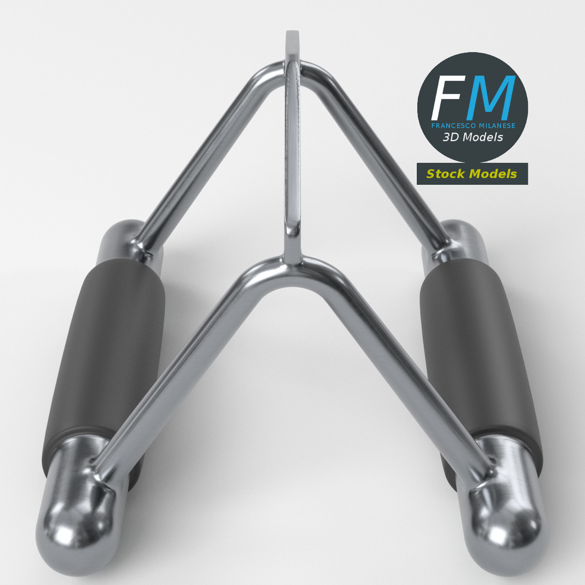 3D-Modell - Kabelzuggriff für Fitnessgeräte - 05