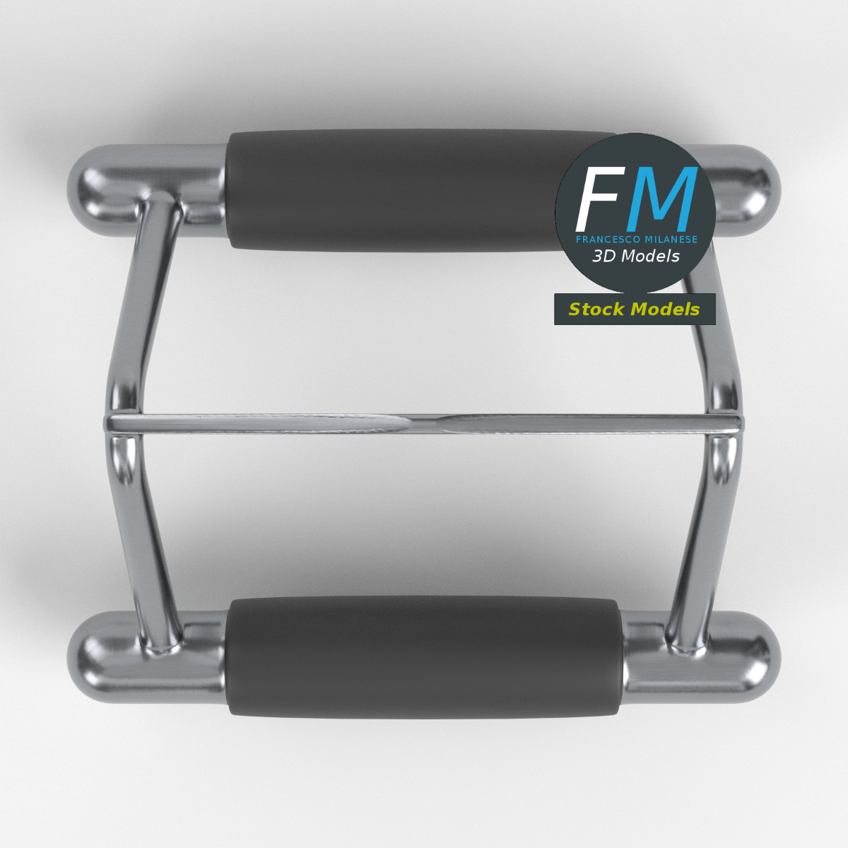 3D-Modell - Kabelzuggriff für Fitnessgeräte - 06