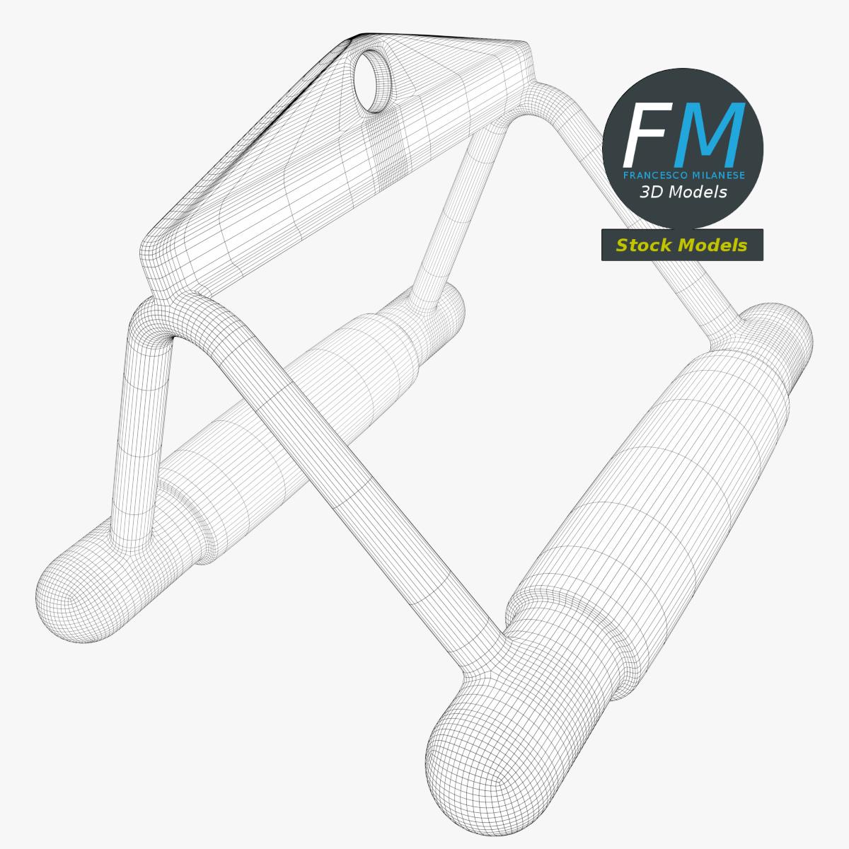 3D-Modell - Kabelzuggriff für Fitnessgeräte - 07