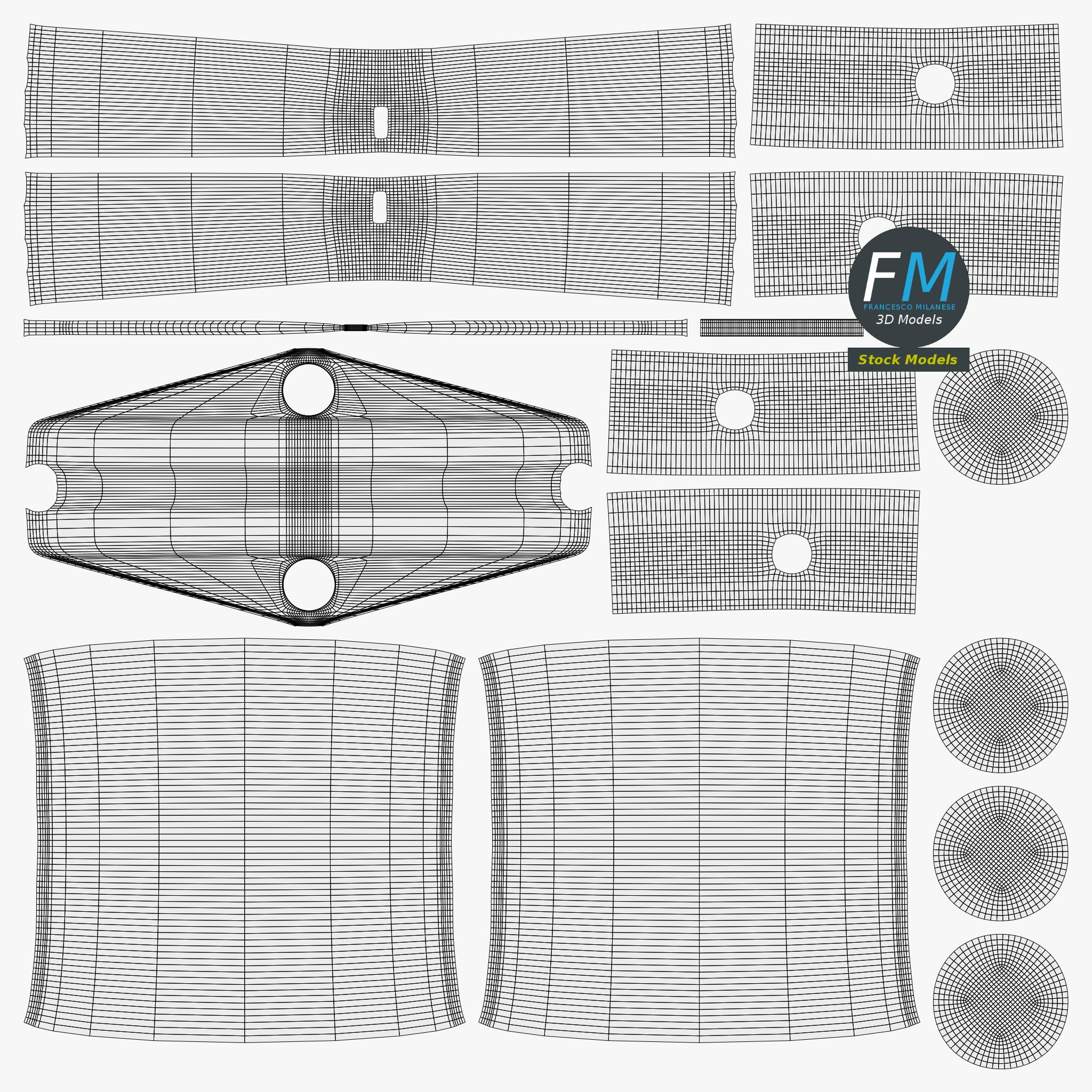 3D-Modell - Kabelzuggriff für Fitnessgeräte - 11 3D-Modell - Kabelzuggriff für Fitnessgeräte - 11