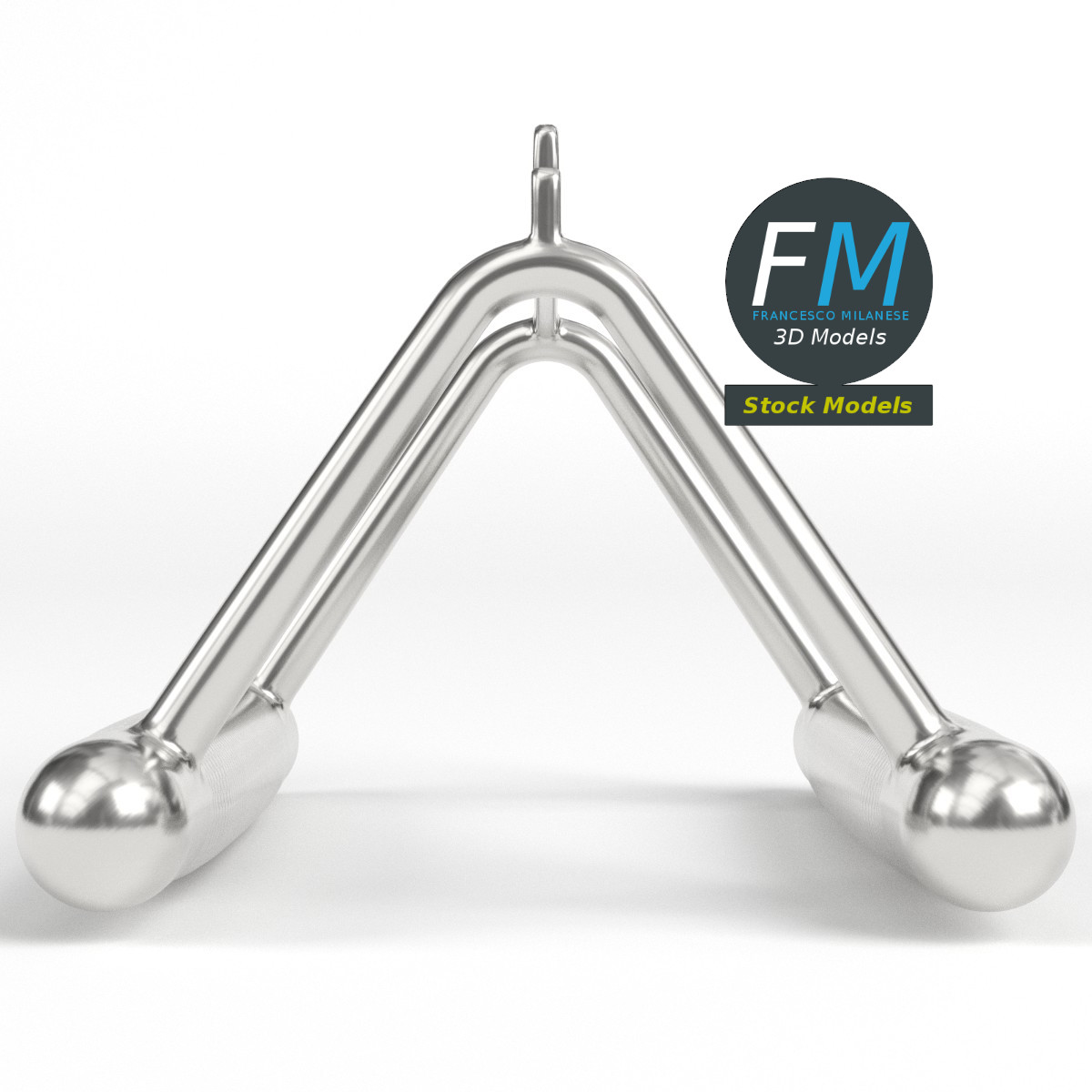 3D-Modell - Doppelgriff für Kabelzug - 04