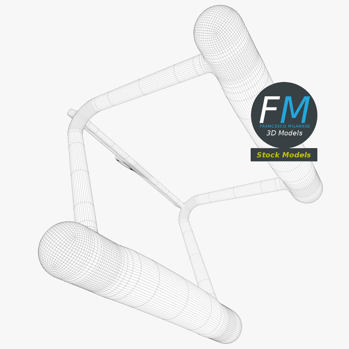 3D-Modell - Doppelgriff für Kabelzug - 08