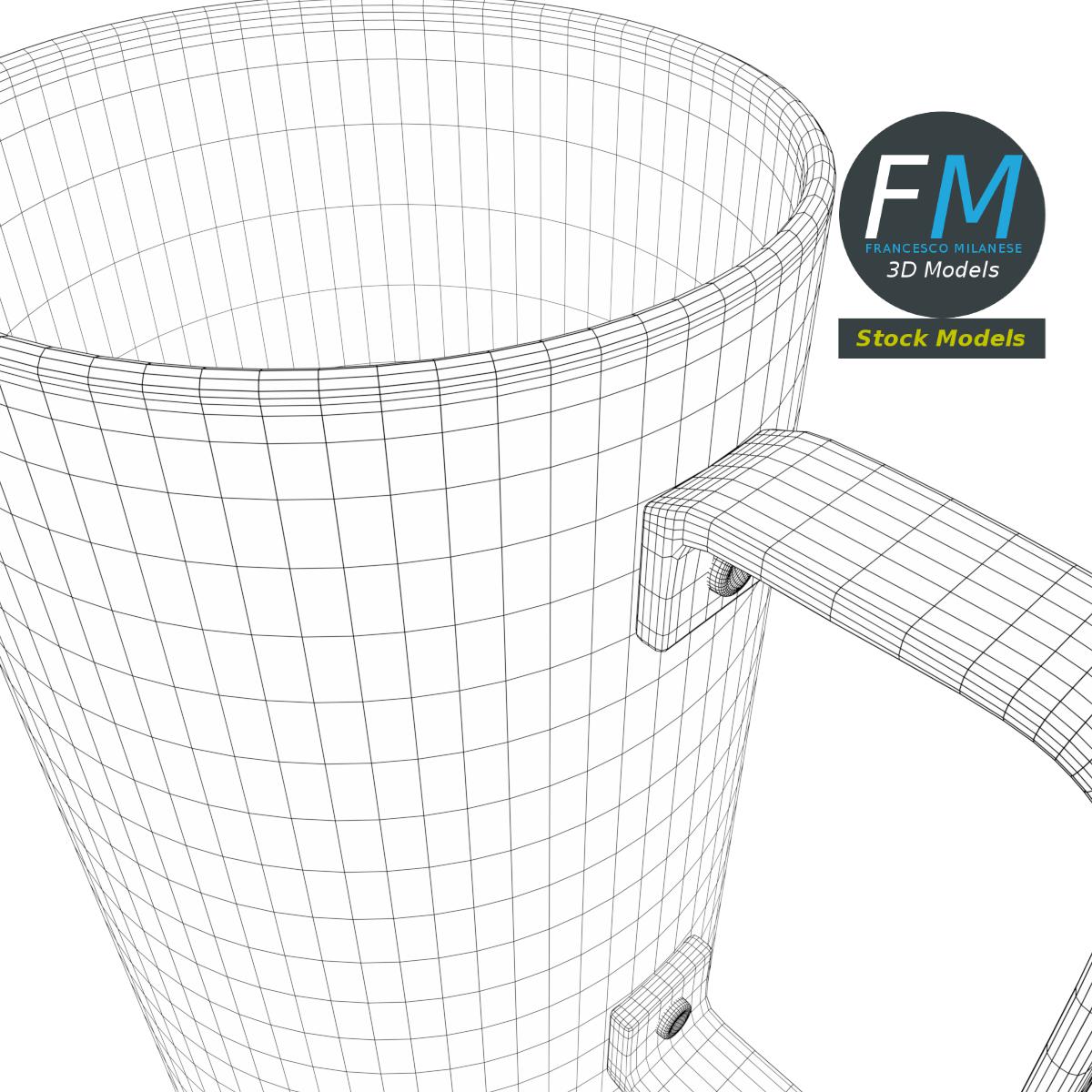3D-Modell - Hoher Kupferbecher - 08