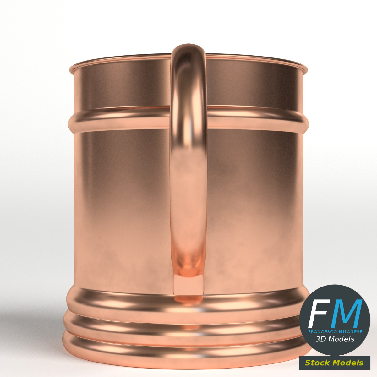 3D-Modell - Hohe Kupferteetasse - 04