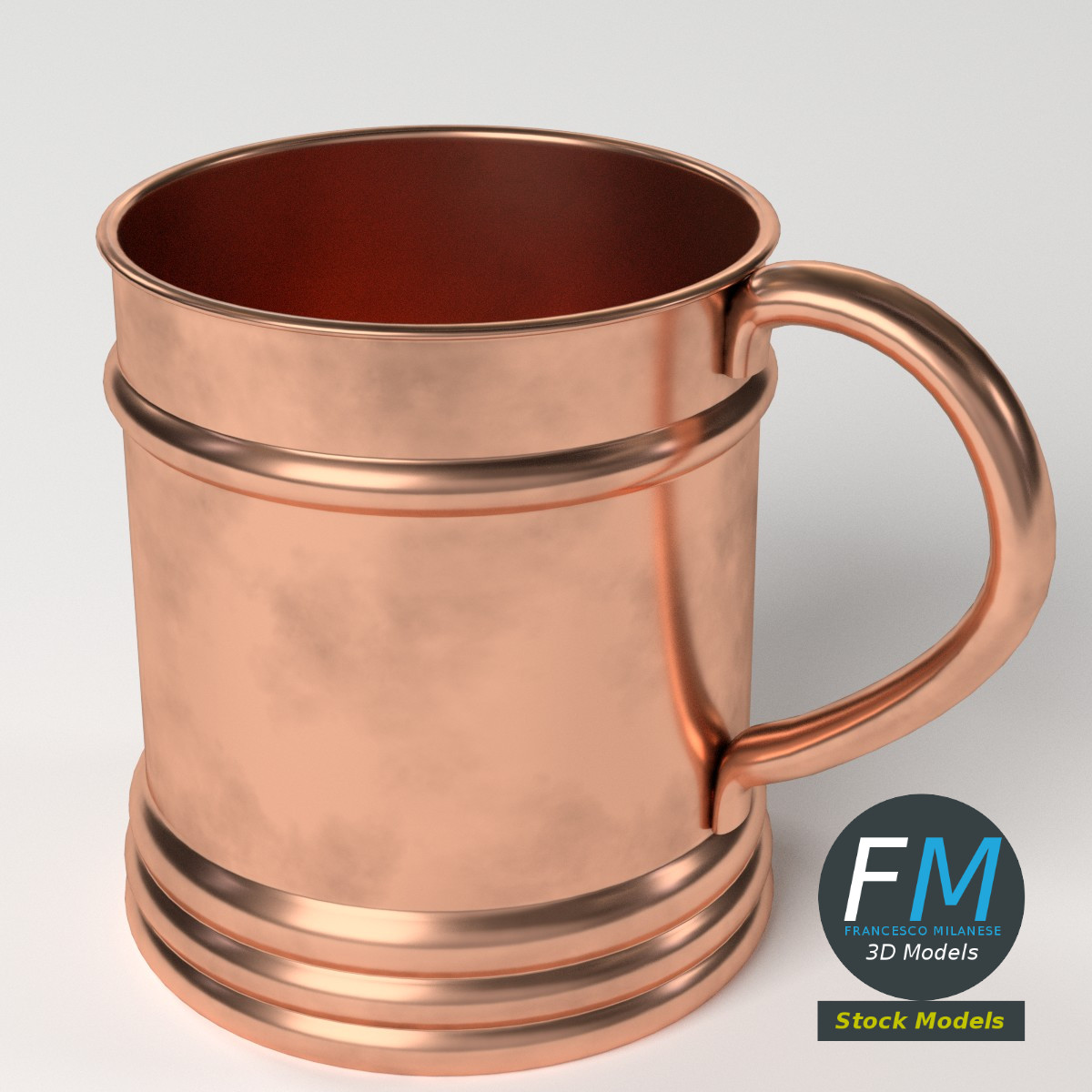 3D-Modell - Hohe Kupferteetasse - 05
