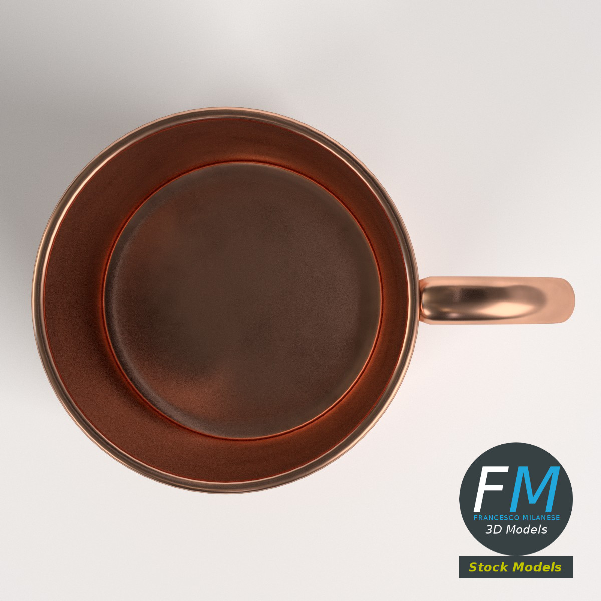 3D-Modell - Hohe Kupferteetasse - 06