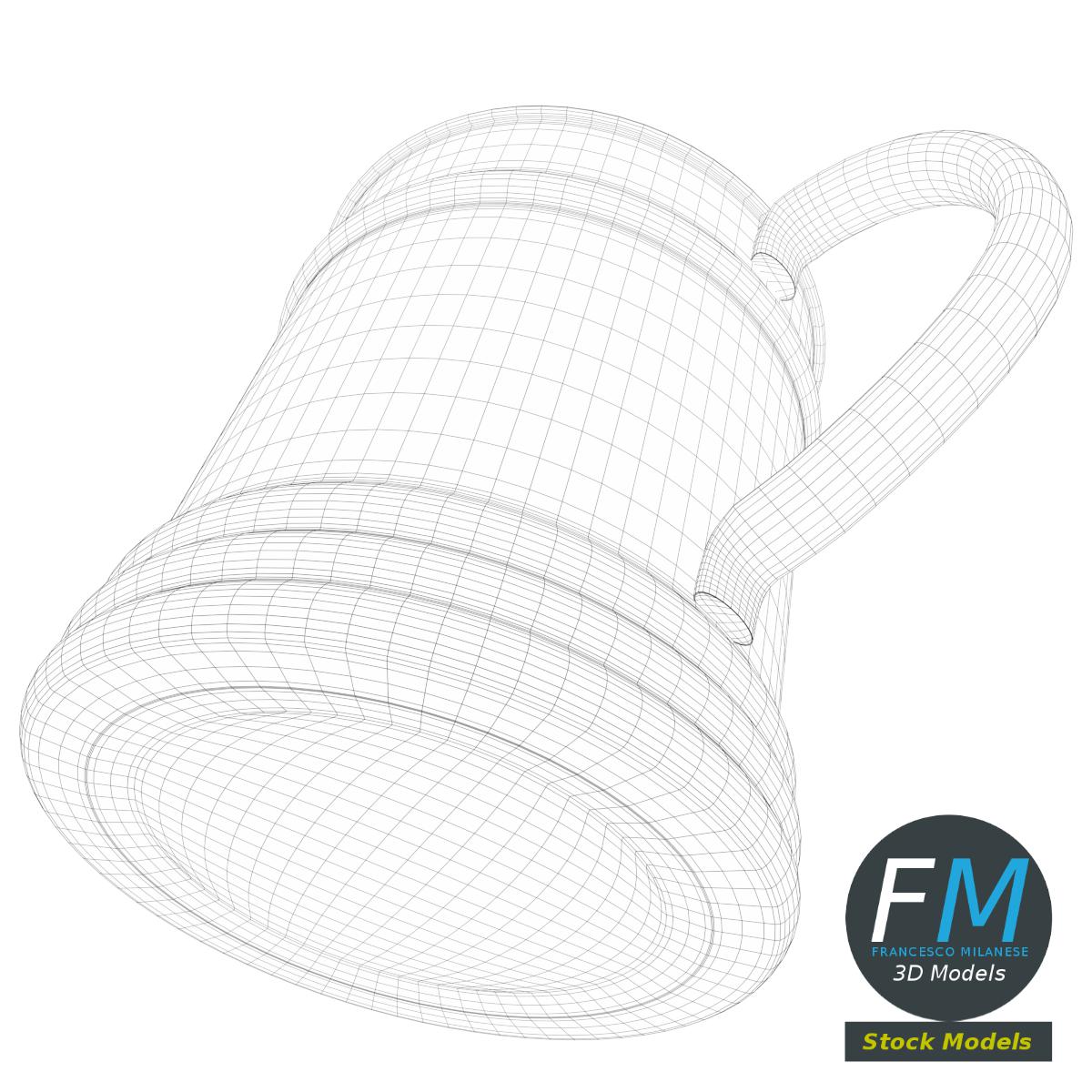 3D-Modell - Hohe Kupferteetasse - 08