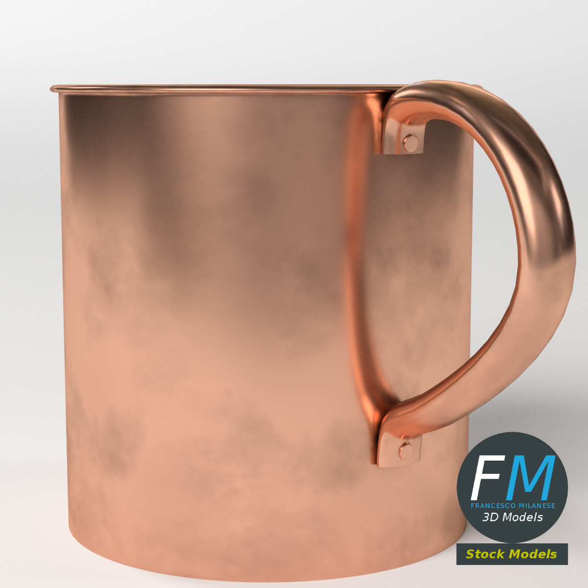 3D-Modell - Trinkbecher aus Reinem Kupfer - 05