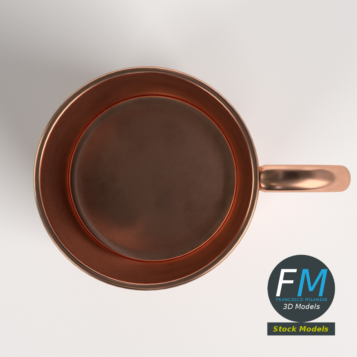 3D-Modell - Trinkbecher aus Reinem Kupfer - 06
