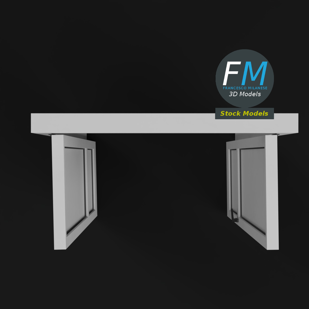 3D Model - PVC Double Door - 06