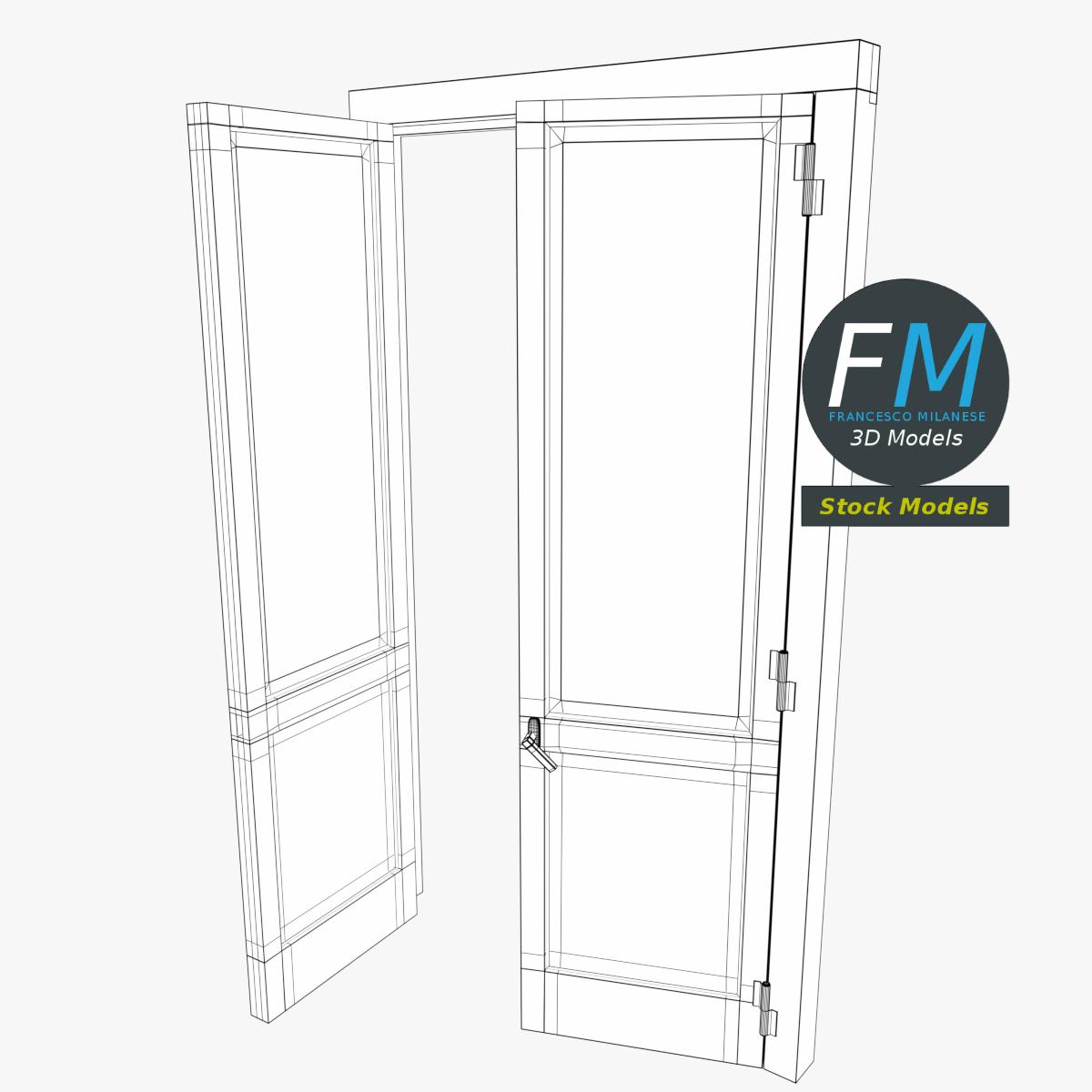 3D Model - PVC Double Door - 08