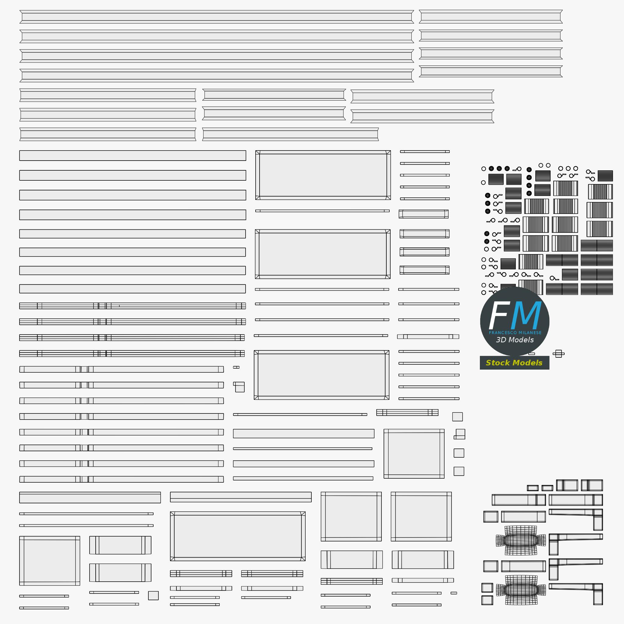 3D Model - PVC Double Door - 11
