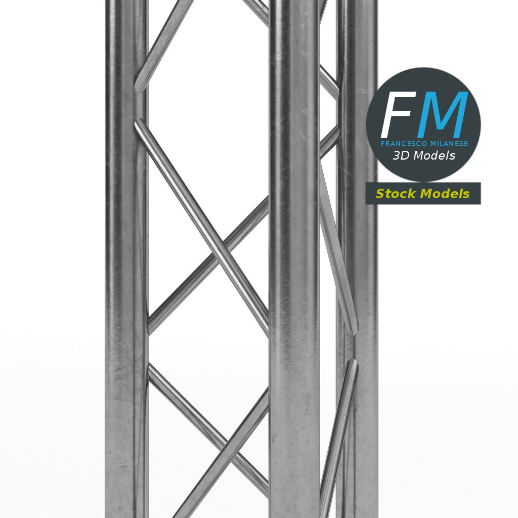 3D-Modell - Metallischer Gittermast - 04