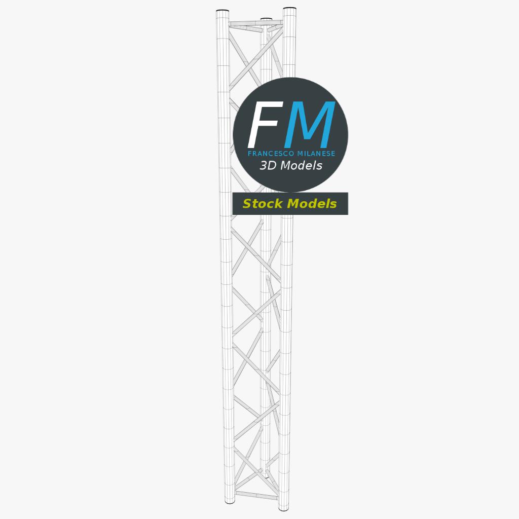 3D-Modell - Metallischer Gittermast - 07