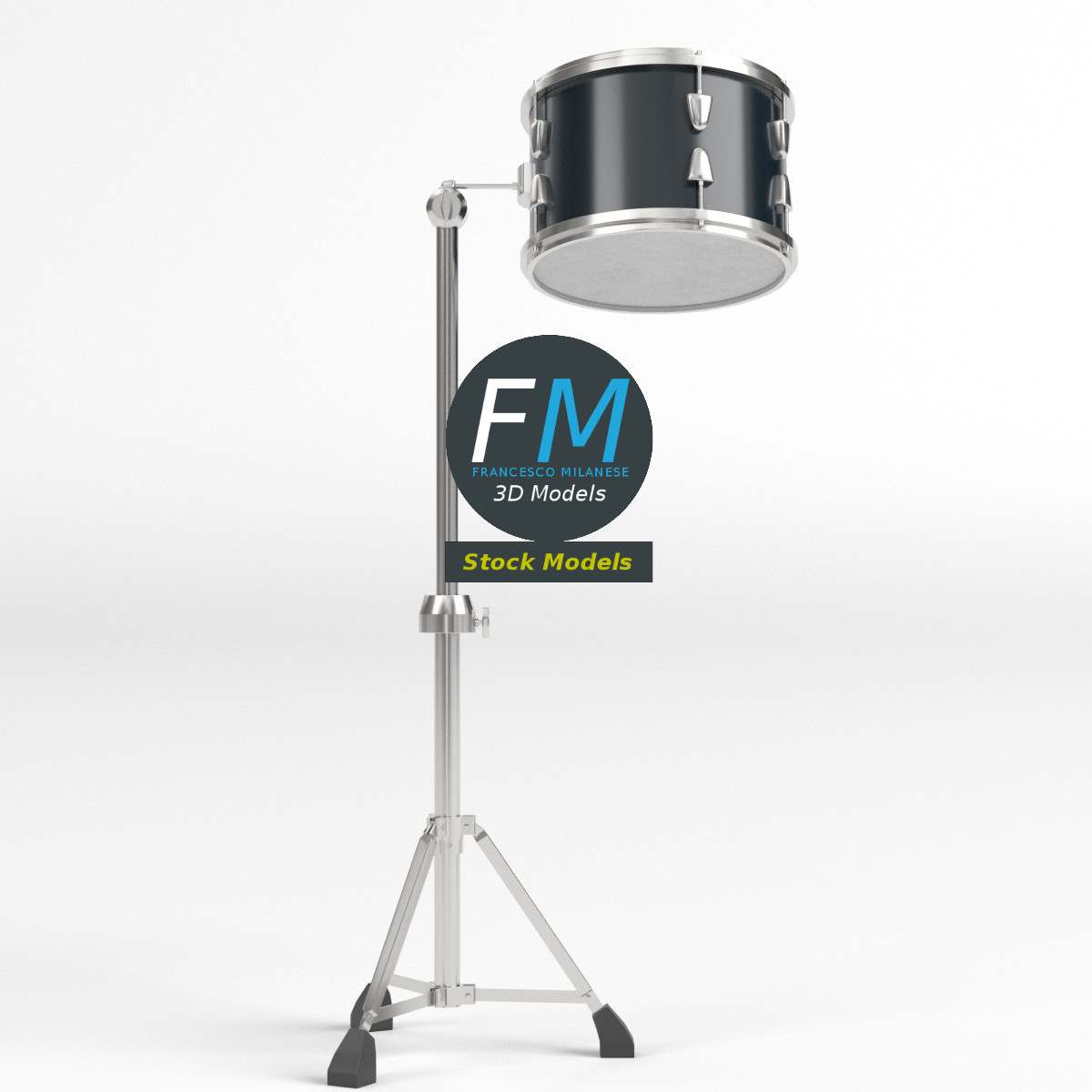 3D-Modell - Rack-Tom mit Ständer - 03