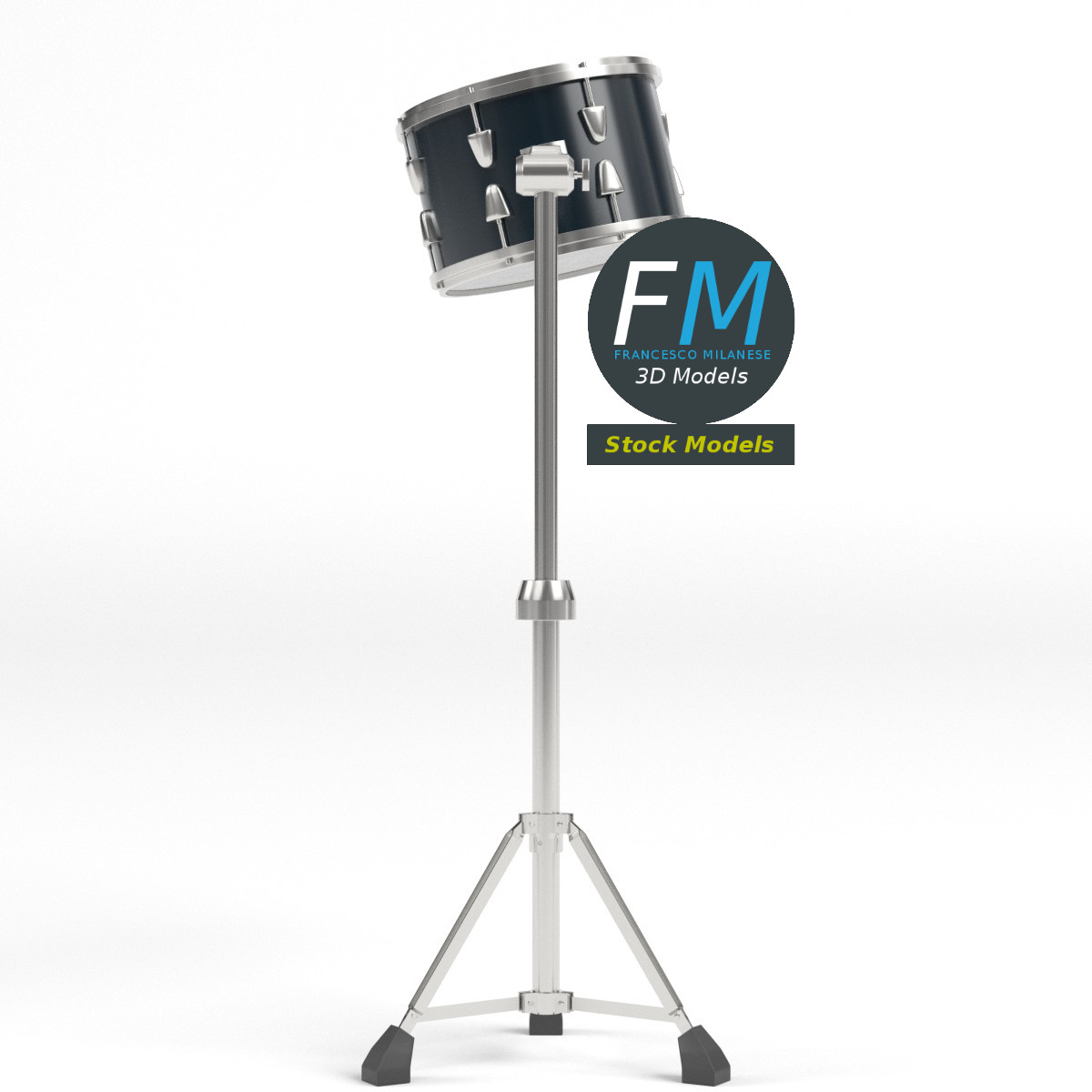 3D-Modell - Rack-Tom mit Ständer - 04