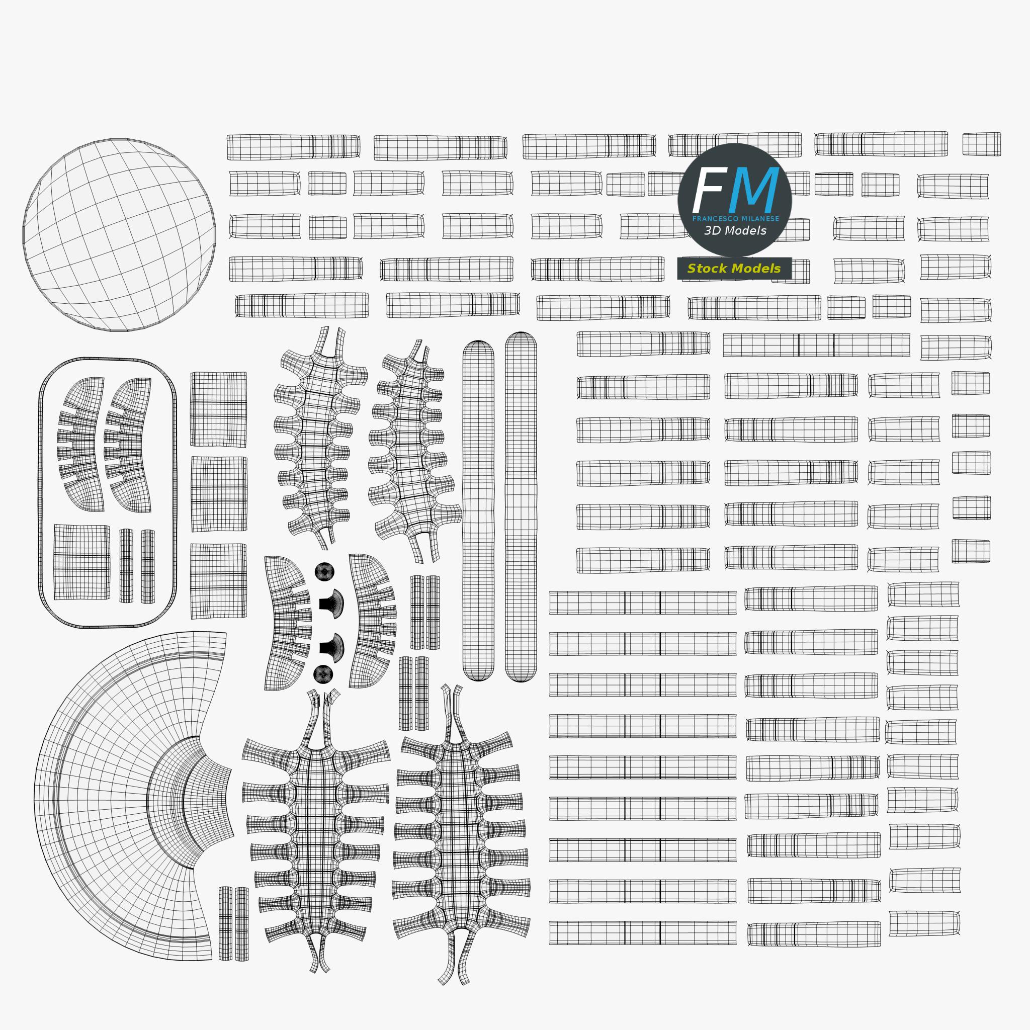 3D модель - Винтажный Радиомикрофон - 11