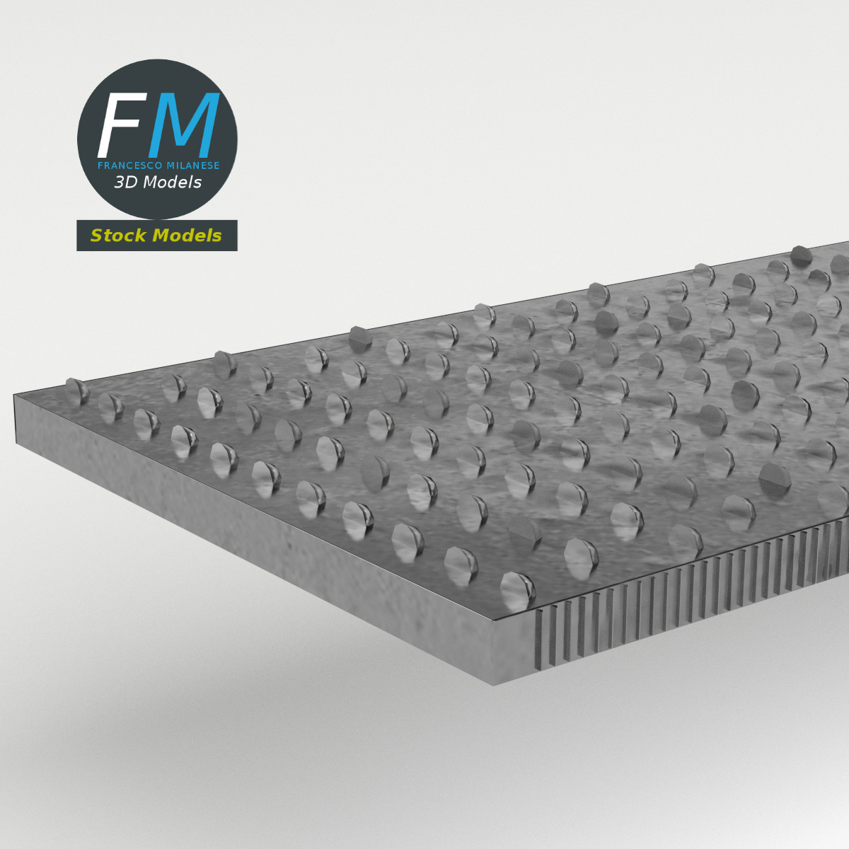 3D-Modell - Flache Handraspel - 04