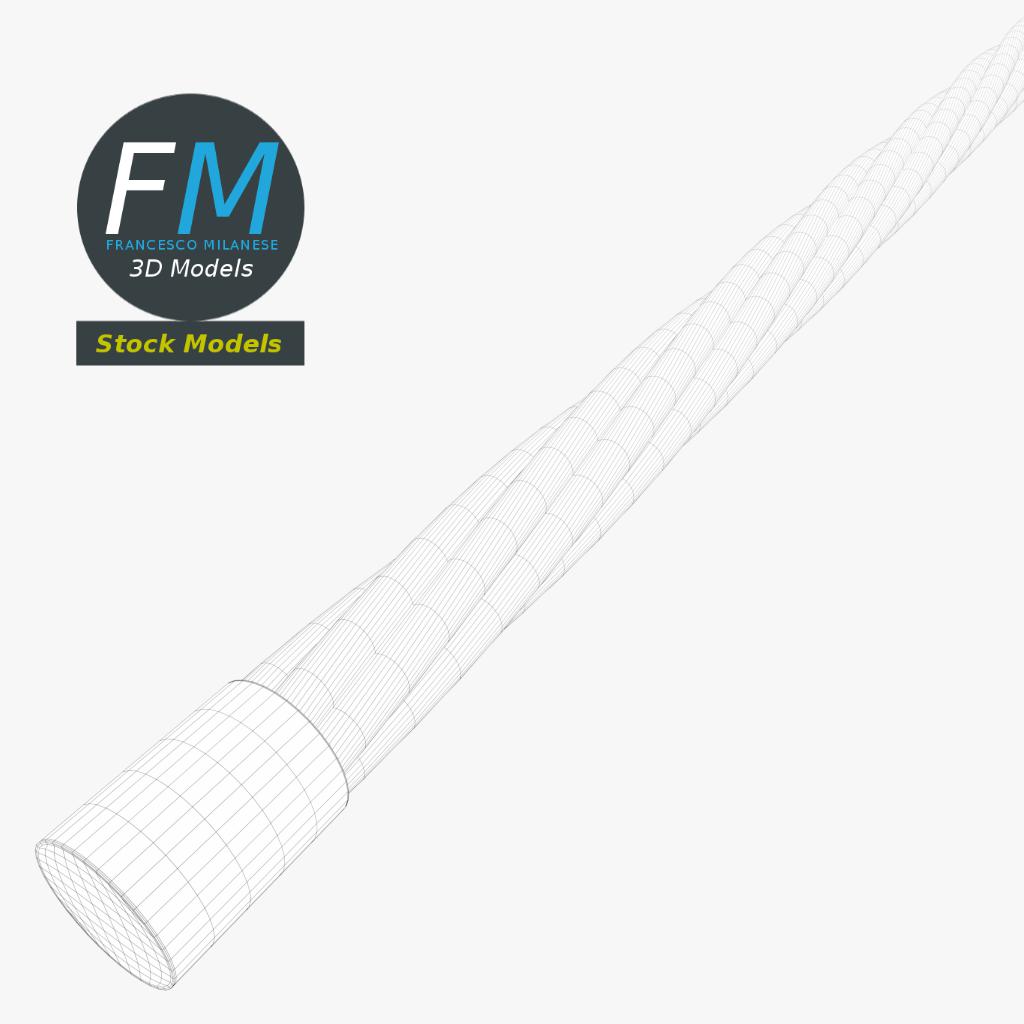 3D-Modell - Teppichklopfer aus Rattan - 08
