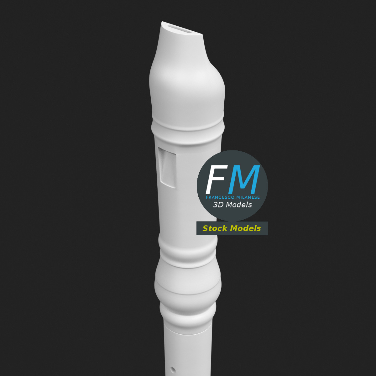 3D-Modell - Blockflöte - 04