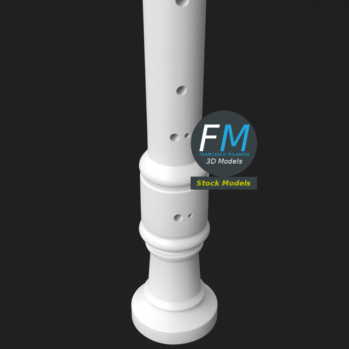 3D-Modell - Blockflöte - 05