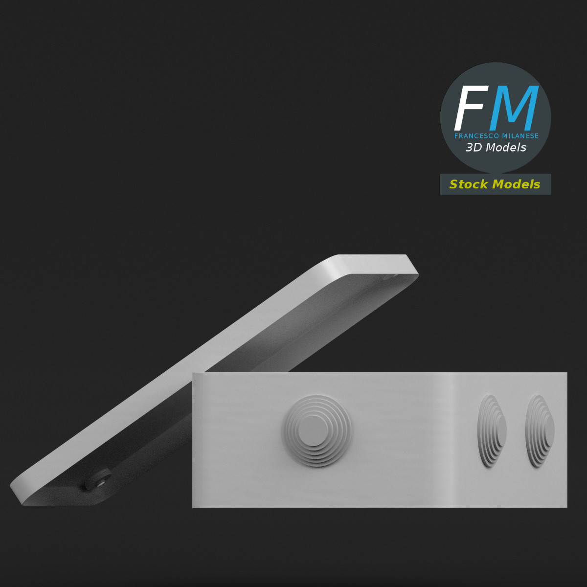 3D-Modell - Rechteckige Abzweigdose - 04