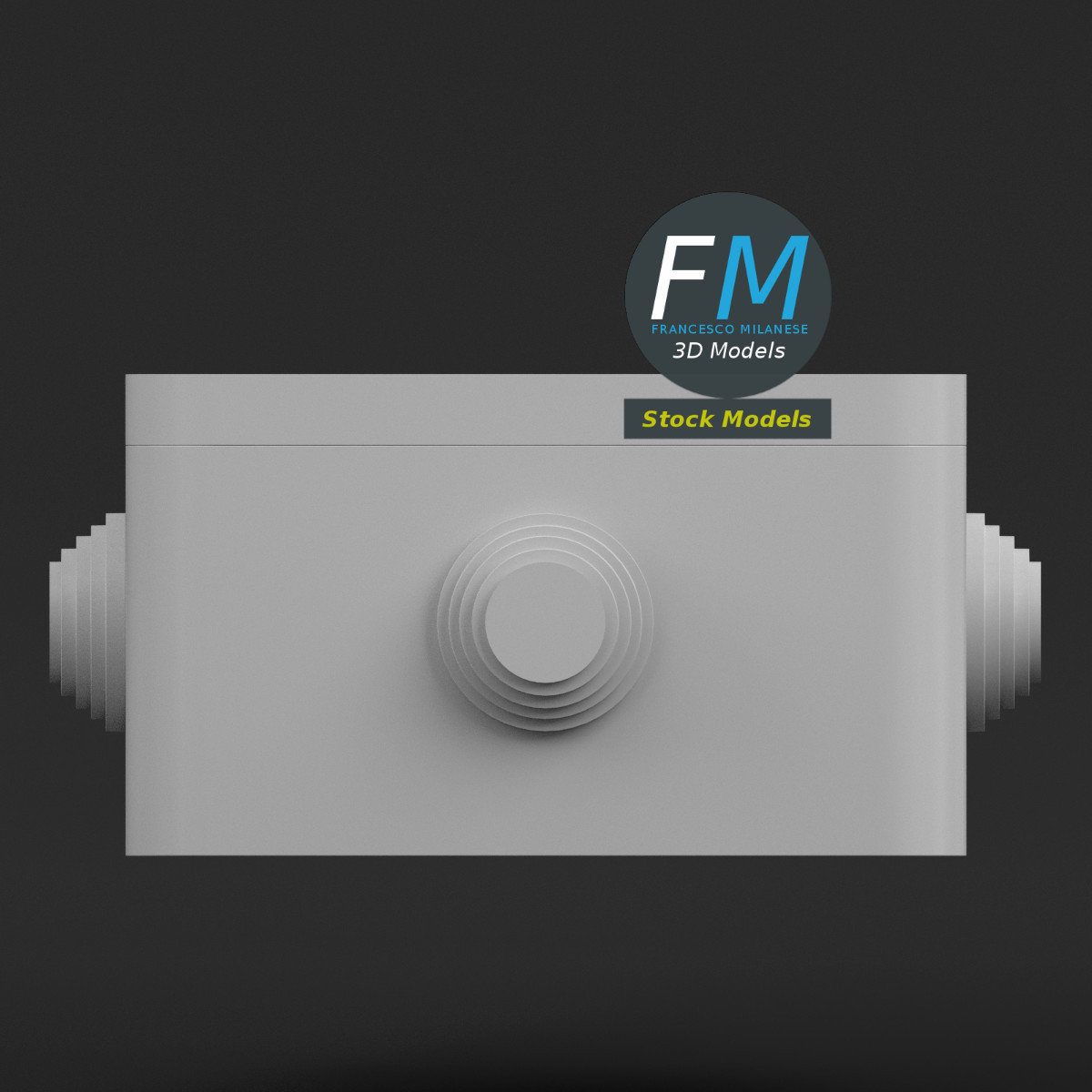 3D-Modell - Rechteckige Abzweigdose - 04