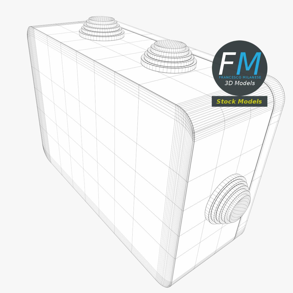 3D-Modell - Rechteckige Abzweigdose - 08