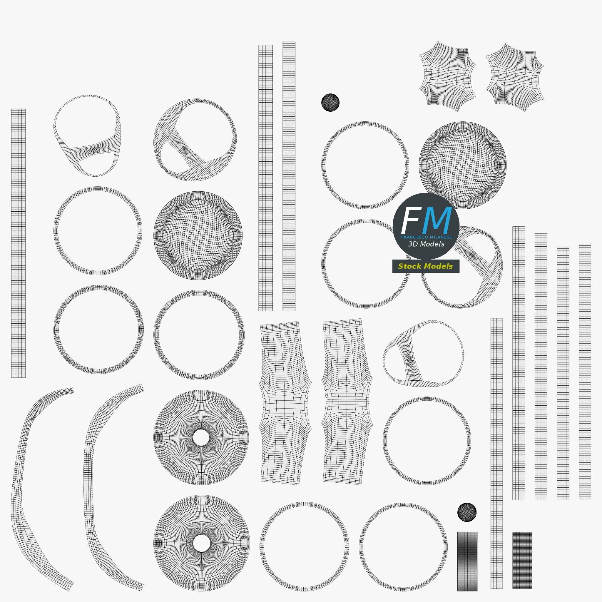 3D-Modell - Rechteckiger Wasserspender - 11