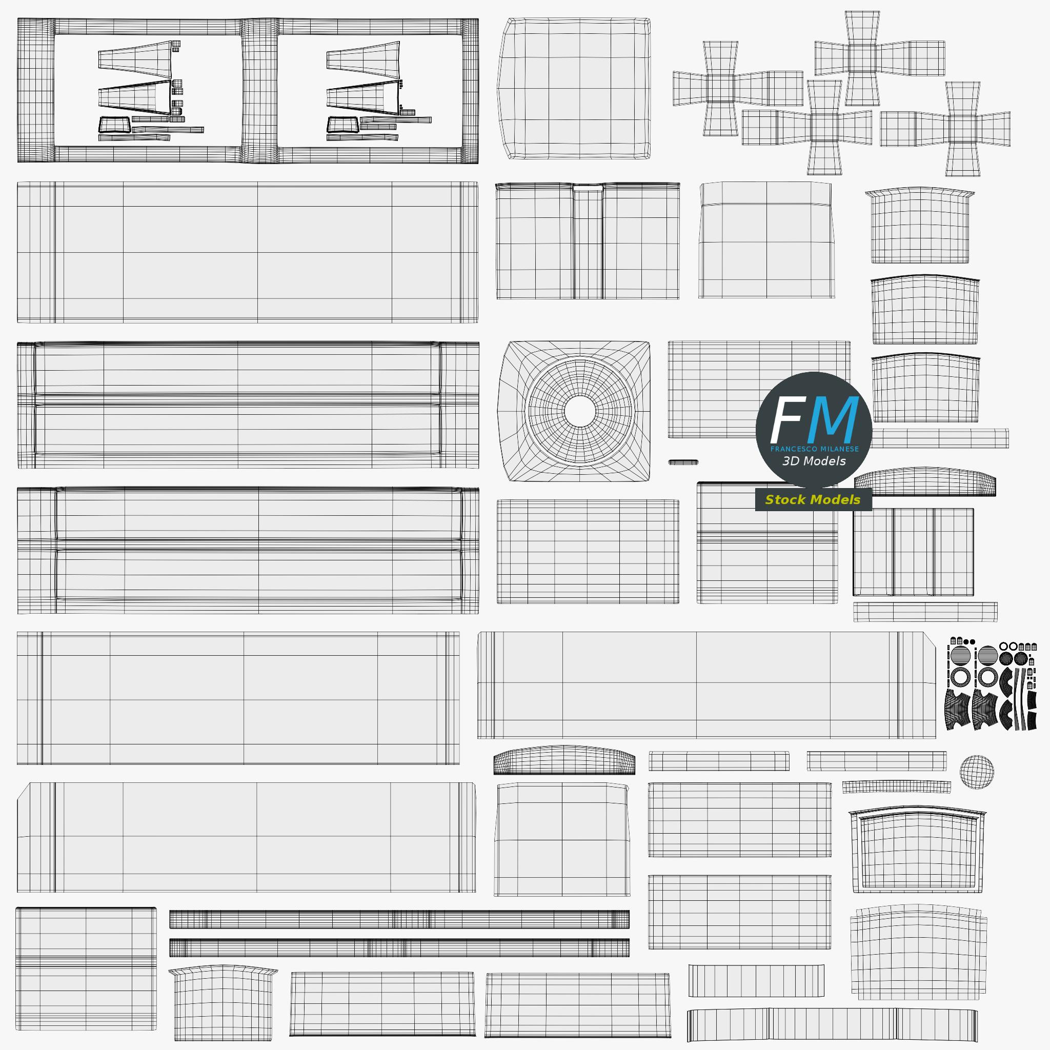 3D-Modell - Rechteckiger Wasserspender - 12 3D-Modell - Rechteckiger Wasserspender - 12