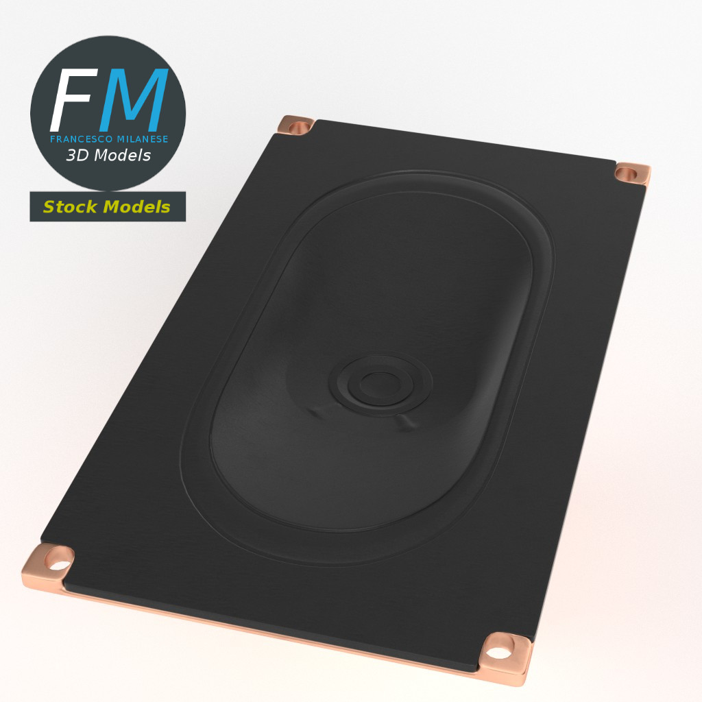 3D-Modell - Rechteckiger Lautsprecher - 02