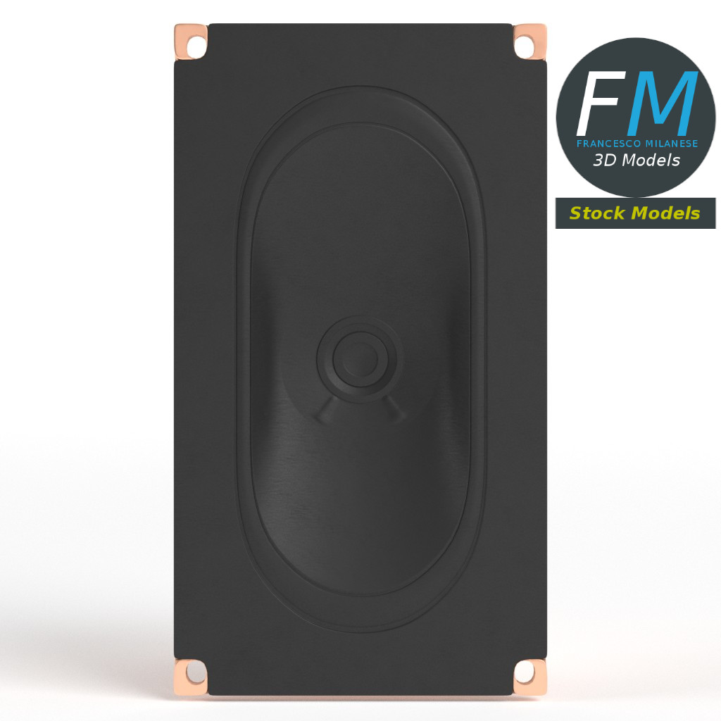 3D-Modell - Rechteckiger Lautsprecher - 04