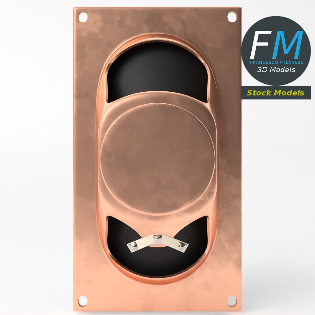 3D-Modell - Rechteckiger Lautsprecher - 05