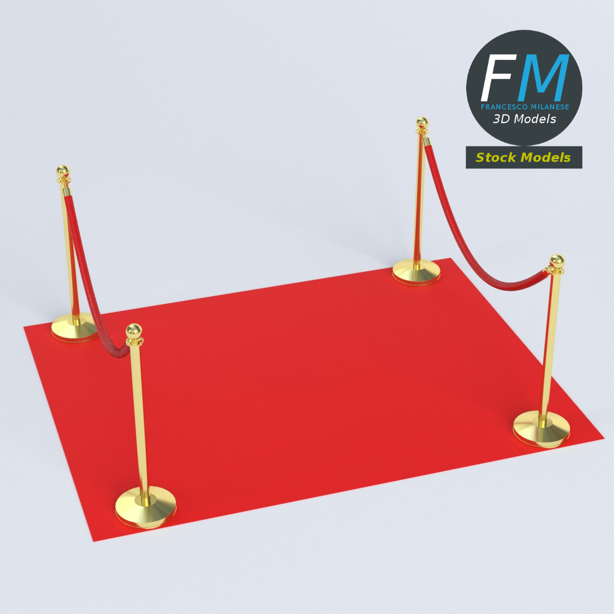 3D-Modell - Roter Teppich Modul - 02