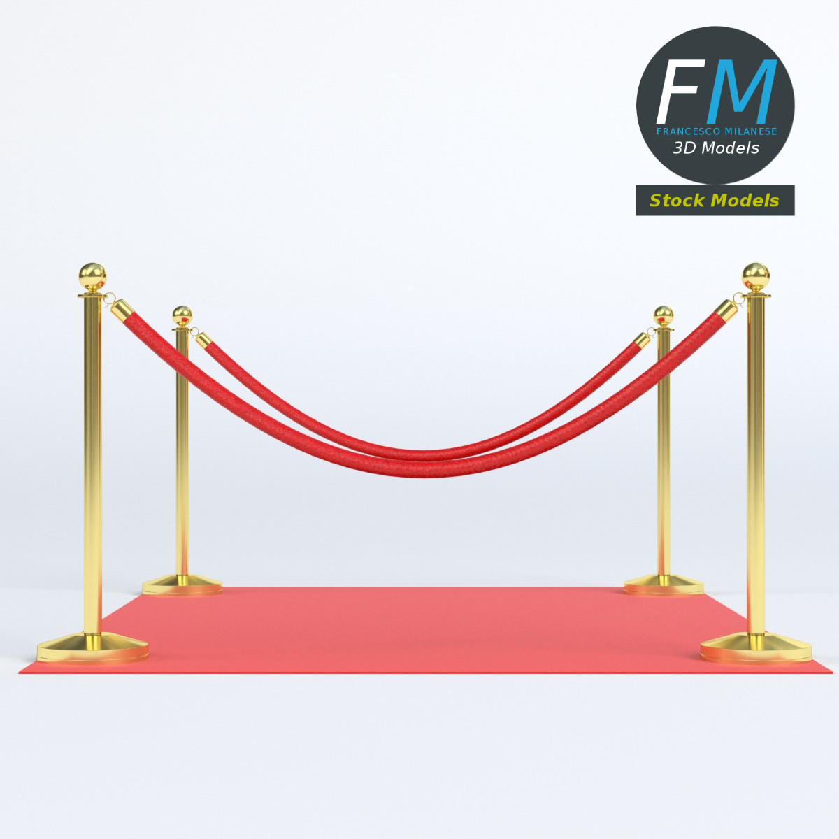 3D-Modell - Roter Teppich Modul - 04