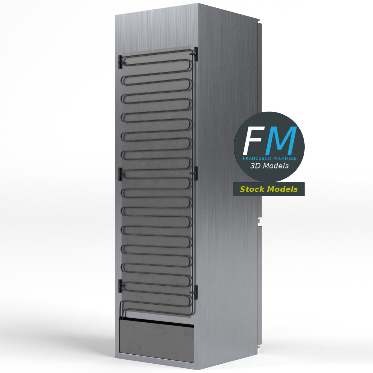3D-Modell - Kühlschrank - 04