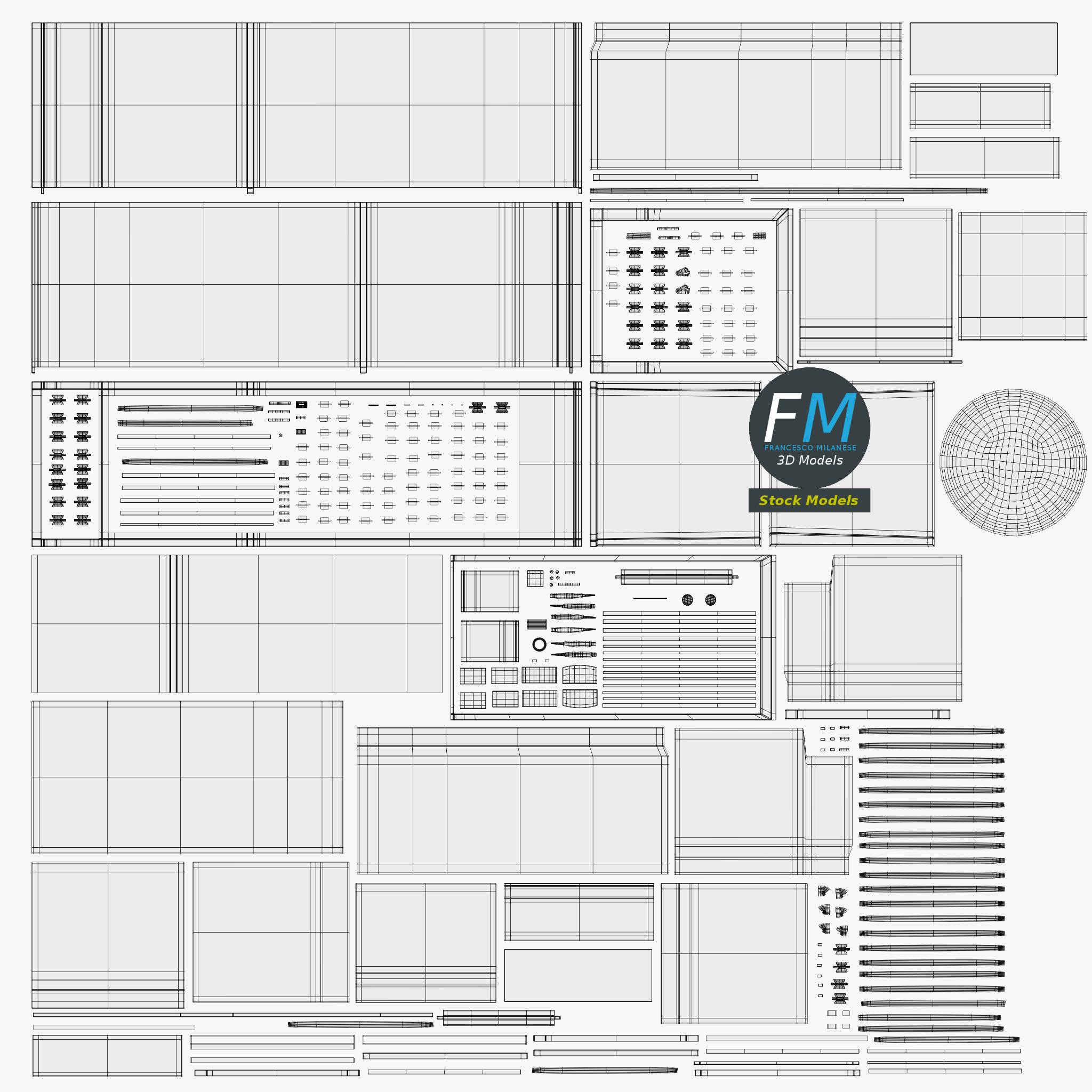3D-Modell - Kühlschrank - 12
