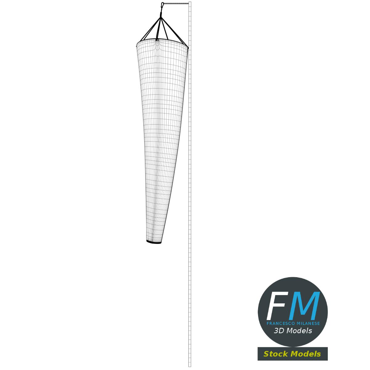 3D-Modell - Schlaffer Windsack - 07