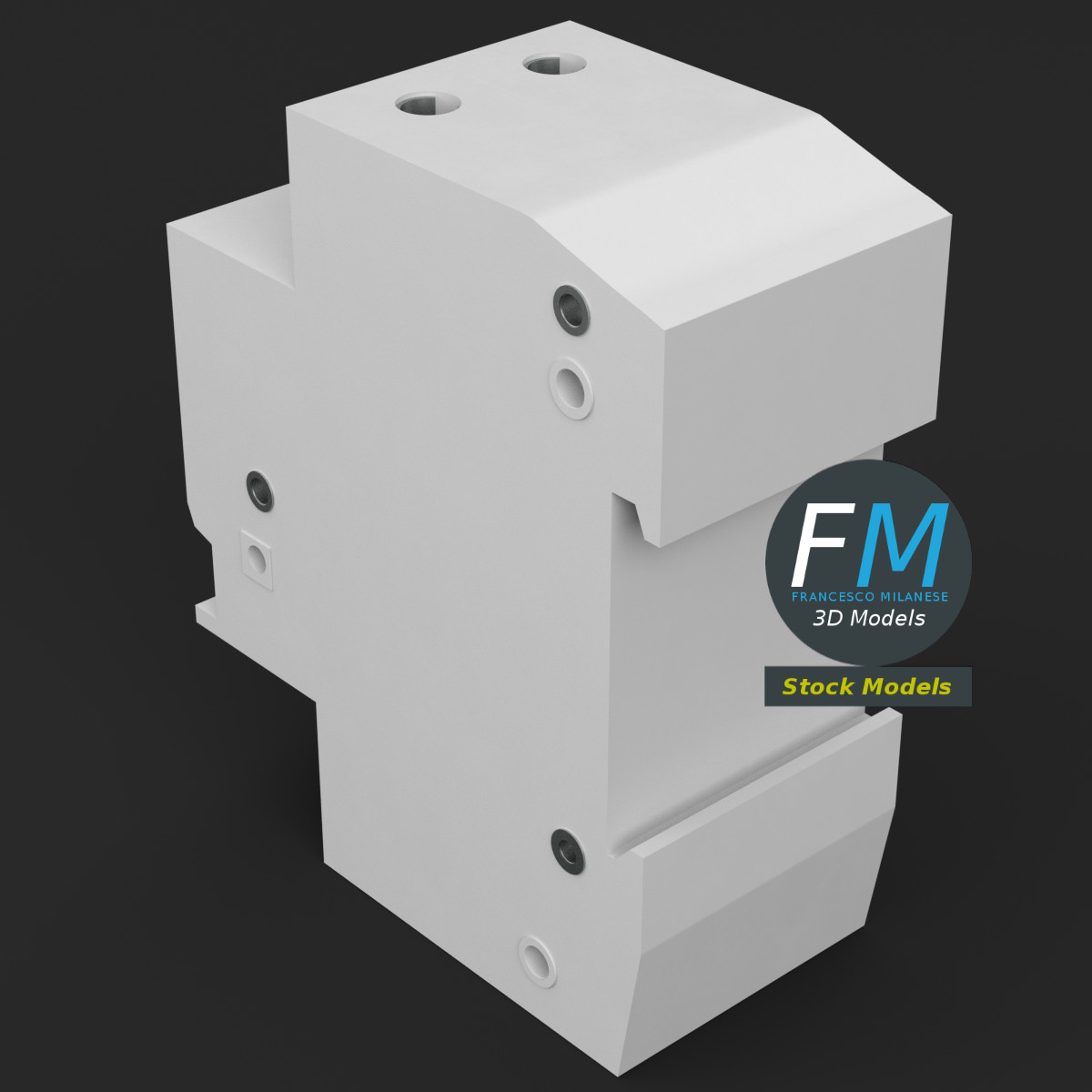 3D-Modell - Fehlerstromschutzschalter - 02